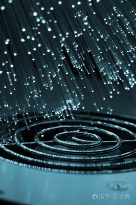 光纤光学照片 现代通信的视觉叙事